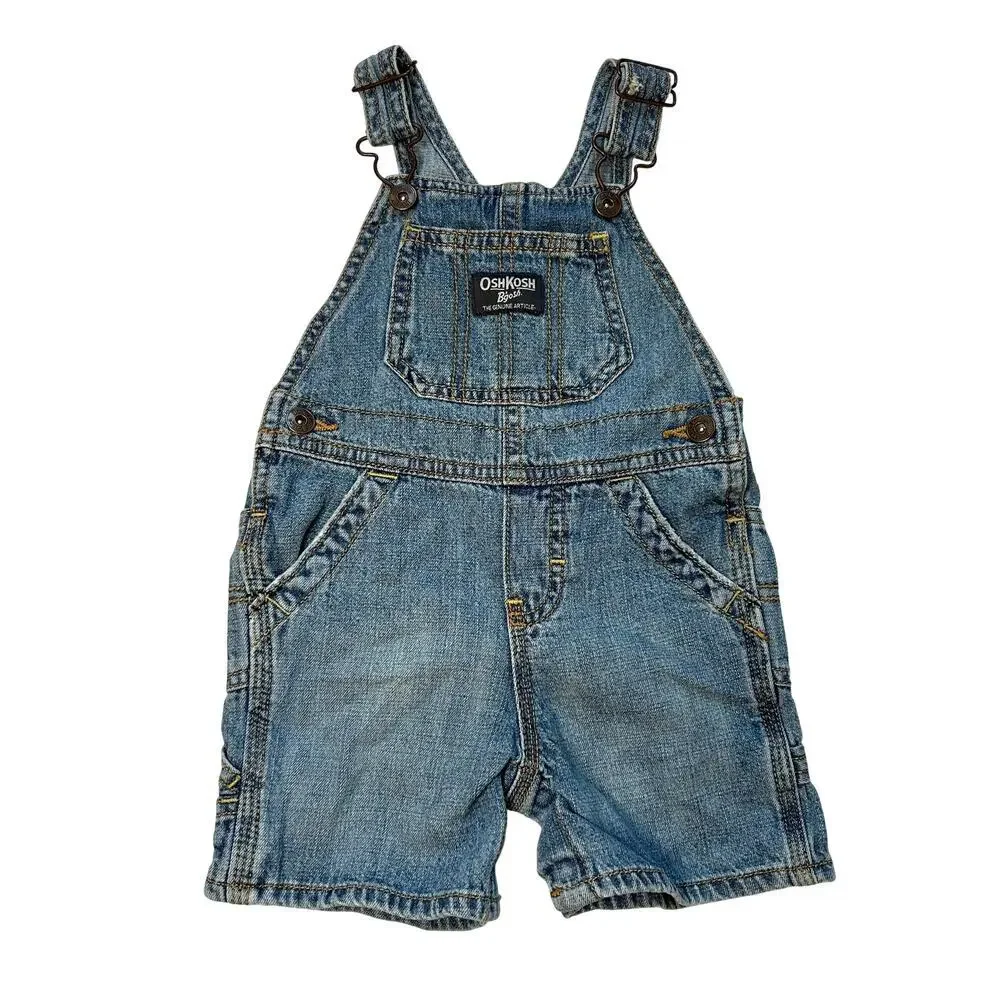Oshkosh B'Gosh Denim Shortalls Overalls - Baby / Toddler Size 12 Months (12M)